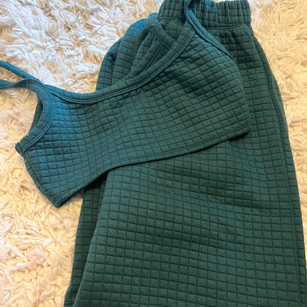 princess polly two piece set, green